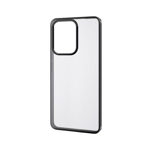 OPPO Reno 13A/ソフトケース/サイドメッキ/ブラック