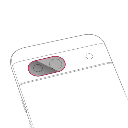 Google Pixel 8a用カメラレンズフィルム/高透明
