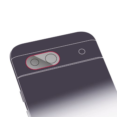 Google Pixel 8a用カメラレンズガラスフィルム