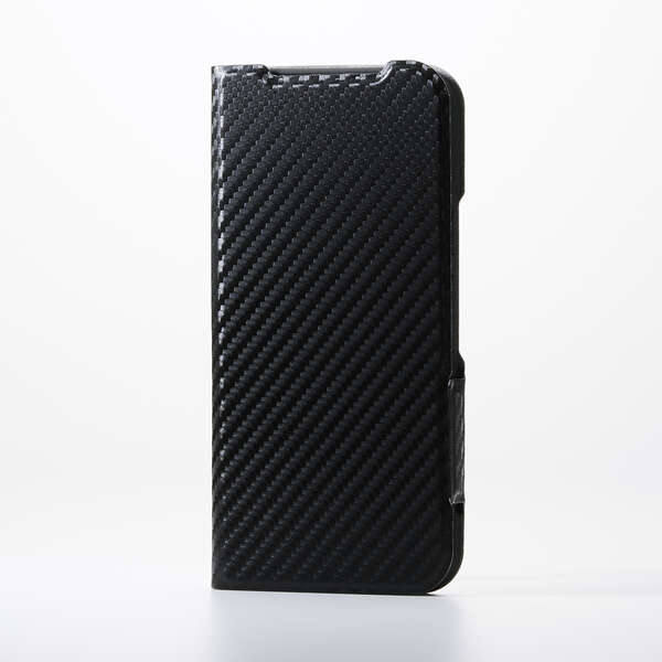 Google Pixel 9a/レザーケース/手帳型/UltraSlim/薄型/磁石付き/カーボンブラック