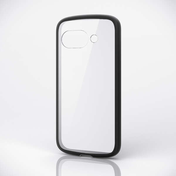 Google Pixel 9a/ハイブリッドケース/TOUGH SLIM LITE/フレームカラー/背面クリア/ブラック