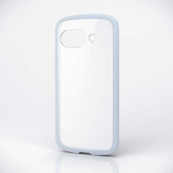 Google Pixel 9a/ハイブリッドケース/TOUGH SLIM LITE/フレームカラー/背面クリア/ライトブルー