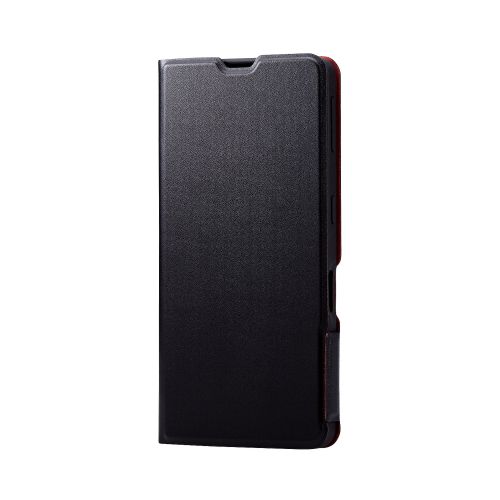 AQUOS sense7 plus用レザーケース/手帳型/UltraSlim/薄型/磁石付き/ブラック