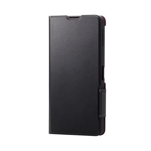 AQUOS sense8 (SH-54D/SHG11)用レザーケース/手帳型/UltraSlim/薄型/磁石付き/ブラック