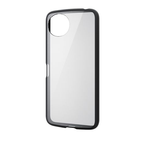 AQUOS wish4 (SH-52E)用ハイブリッドケース/TOUGH SLIM LITE/フレームカラー/背面クリア/ストラップシート付属/ブラック
