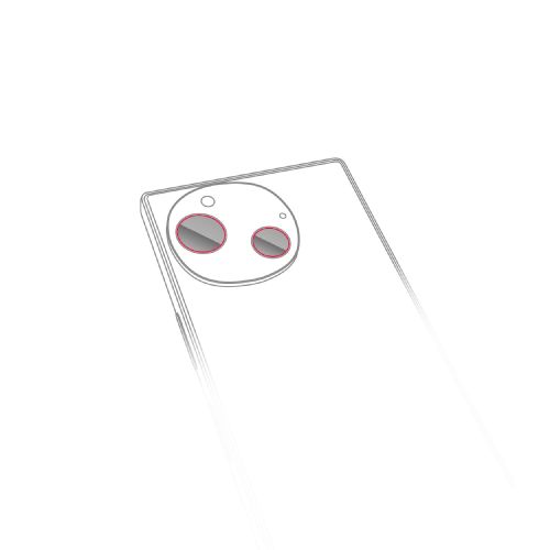 AQUOS R9 (SH-51E)用カメラレンズフィルム/高透明
