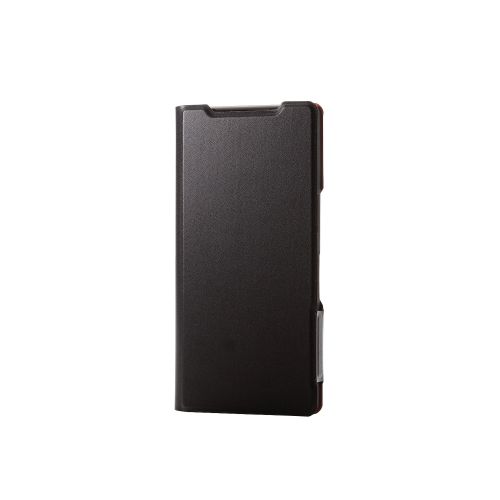 AQUOS R9 (SH-51E)用レザーケース/手帳型/UltraSlim/薄型/磁石付き/ブラック