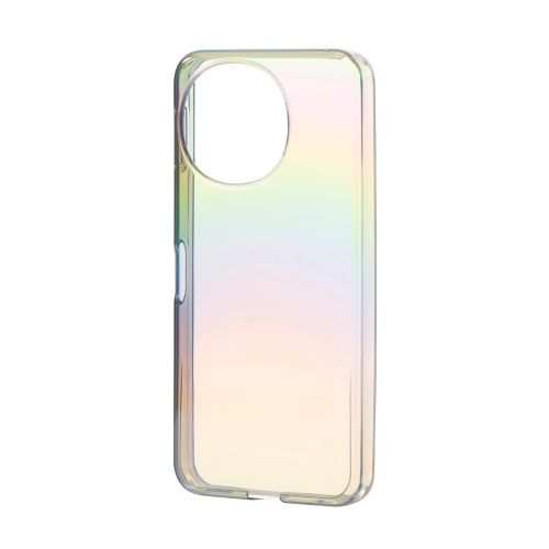 AQUOS sense9(SH-53E)用ソフトケース/meliano/クリアオーロラ/ブラック