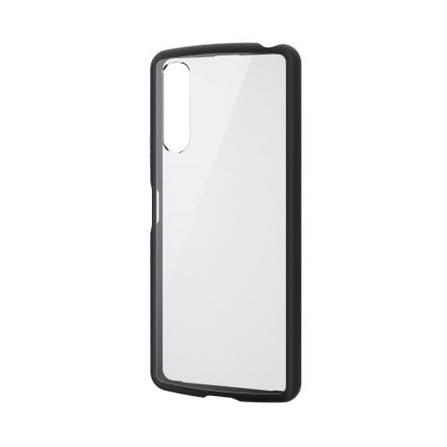 Xperia 10 IV(SO-52C/SOG07)用ハイブリッドケース/TOUGH SLIM LITE/フレームカラー/背面クリア/ブラック