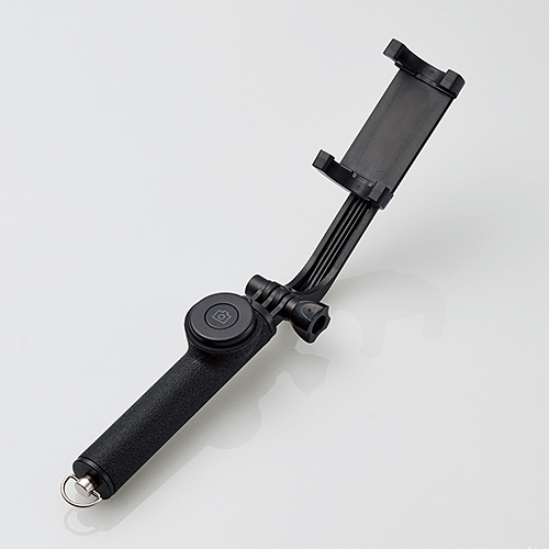 Bluetooth自撮り棒/回転ホルダー型/45cm/ブラック