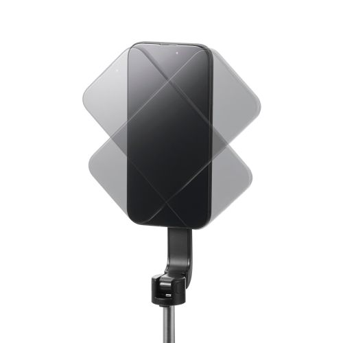 スマートフォン用三脚/マグネット吸着/Bluetoothリモコン付/メタルプレート付属/1000mm/ブラック