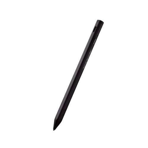 タッチペン/スタイラス/リチウム充電式/汎用/磁気吸着/USB-C充電/ペン先交換可能/ペン先付属なし/ブラック