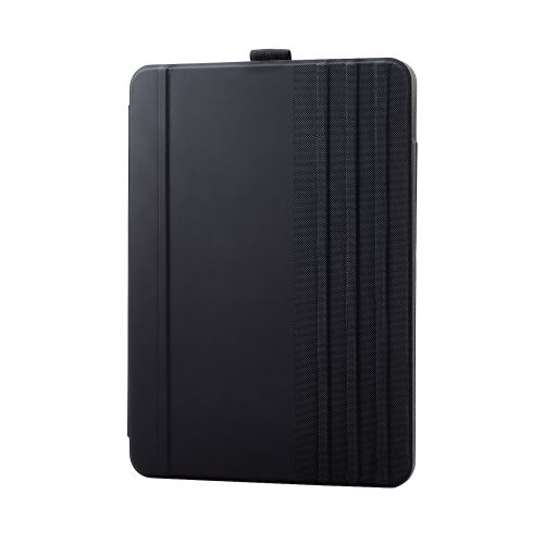 iPad Pro 11inch 第4/3/2世代用フラップケース/ソフトレザー/ドローイング/アングル7段階/スリープ対応/ブラック