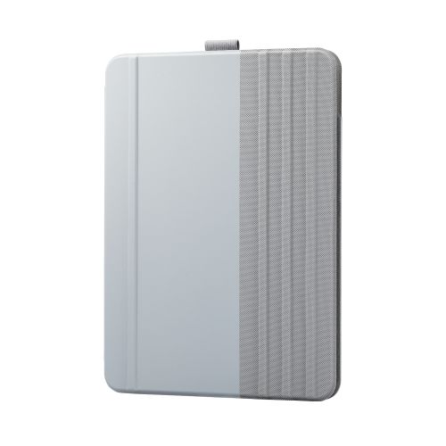 iPad Pro 11inch 第4/3/2世代用フラップケース/ソフトレザー/ドローイング/アングル7段階/スリープ対応/グレー