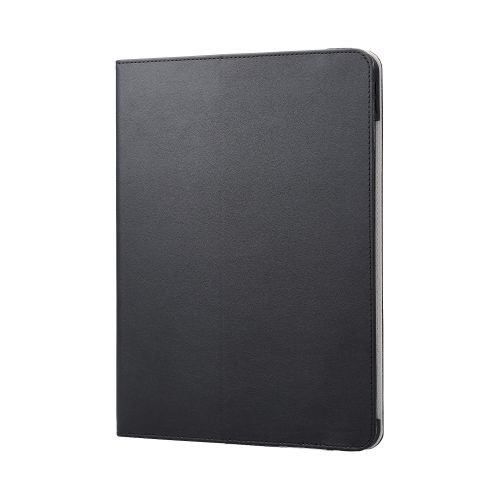 13インチiPad Pro(M4)フラップケース/ソフトレザー/2アングル/軽量/ブラック