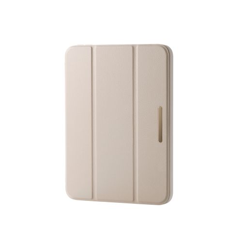 8.3インチiPad mini(A17 Pro)ソフトレザー/&me/背面クリア/クレージュ