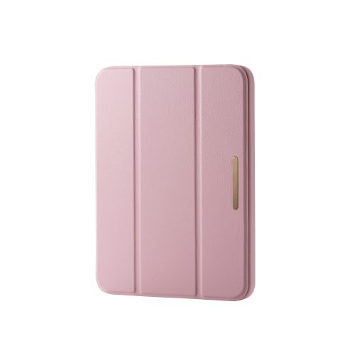 8.3インチiPad mini(A17 Pro)ソフトレザー/&me/背面クリア/ピンク