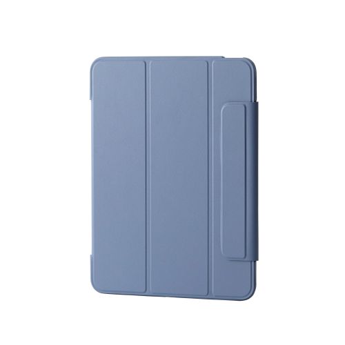 iPad Air 11インチ(M3/M2)/フラップケース/薄型軽量/背面クリア/フレームカラー/ブルーグレー