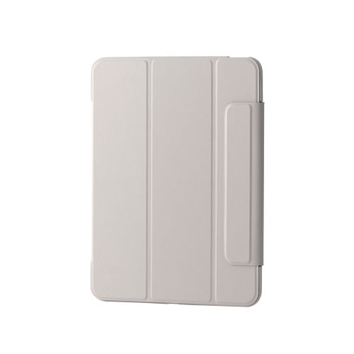 iPad Air 11インチ(M3/M2)/フラップケース/薄型軽量/背面クリア/フレームカラー/グレージュ