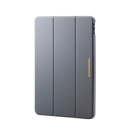 iPad Air 11インチ(M3/M2)/フラップケース/CHIC STYLE/背面クリア/チャコールグレー
