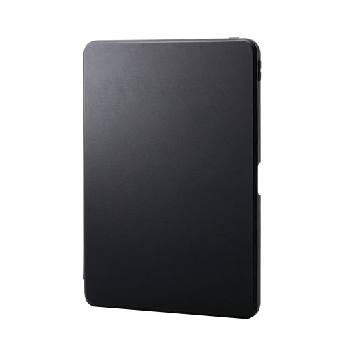 13インチiPad Pro(M4)/フラップケース/360度回転/マグネット着脱/背面クリア/ブラック
