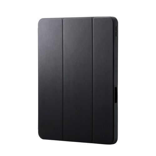 13インチiPad Pro(M4)/フラップケース/衝撃吸収/Apple Pencil収納/スリープ対応/ブラック