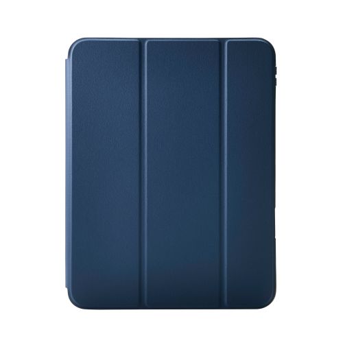 iPad 11インチ(A16)/10.9インチ(第10世代)/フラップケース/衝撃吸収/ApplePencil収納/スリープ対応/ネイビー