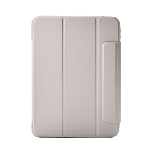 iPad 11インチ(A16)/10.9インチ(第10世代)/フラップケース/薄型軽量/背面クリア/フレームカラー/グレージュ