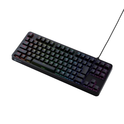 ゲーミングキーボード/V custom/有線/着脱式/メカニカル/ネオクラッチキーキャップ/テンキーレス/タクタイル(茶軸)/RGB/ブラック