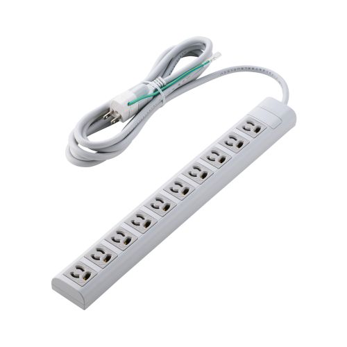 OAタップ/3P/10個口/マグネット/抜け止め/簡易/3m