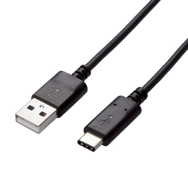 USB2.0ケーブル/A-Cタイプ/認証品/2.0m/ブラック