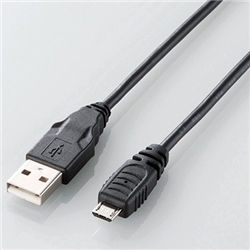 スマートフォン対応Micro-USB(A-MicroB)ケーブル/1.5m/ブラック