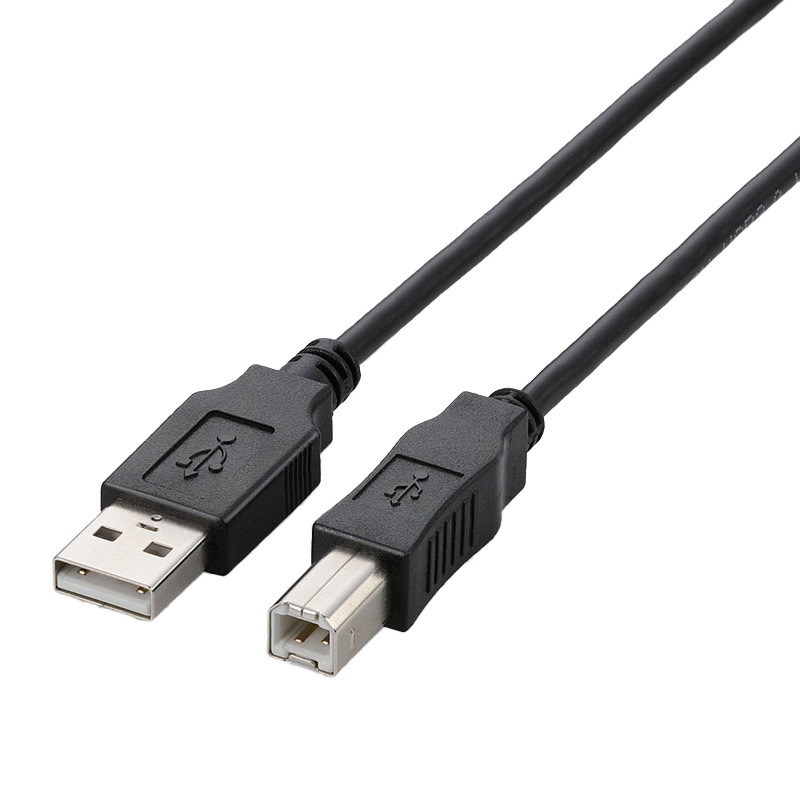 USB2.0ケーブル/A-Bタイプ/ノーマル/3.0m/ブラック