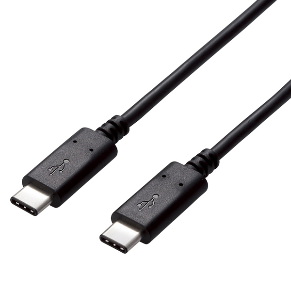 USB2.0ケーブル/C-Cタイプ/認証品/USB Power Delivery対応/5A出力/3.0m/ブラック