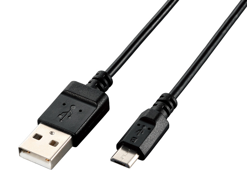 microUSBケーブル/USB2.0/エコパッケージ/1.5m/ブラック