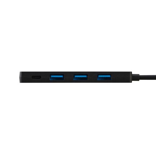 USB HUB/USB-C/5Gpbs/USB-A×3/Type-C-×1/PD100W対応/バスパワー/4ポート/ブラック