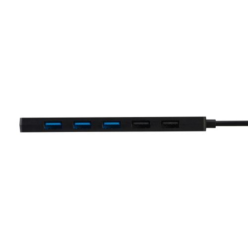 USB HUB/USB-C/最大10Gpbs/USB-A×5/Type-C-×1/バスパワー/6ポート/ブラック