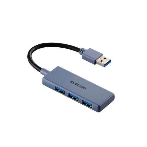 USB HUB/USB5Gbps/バスパワー/3ポート/ネイビー