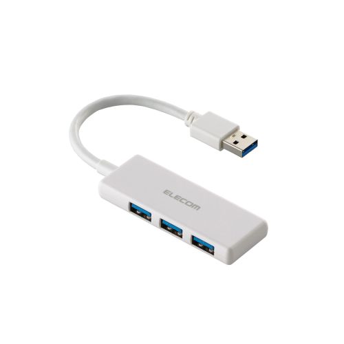 USB HUB/USB5Gbps/バスパワー/3ポート/ホワイト