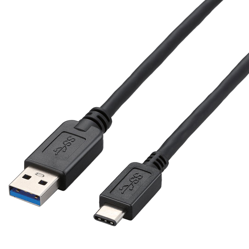 USB3.1ケーブル/A-Cタイプ/ノーマル/1.0m/ブラック