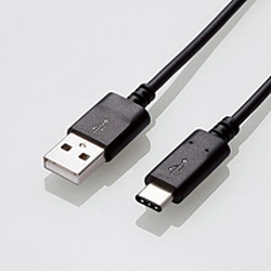 USB3.1ケーブル/Gen2/A-Cタイプ/認証品/3A出力/1.0m/ブラック
