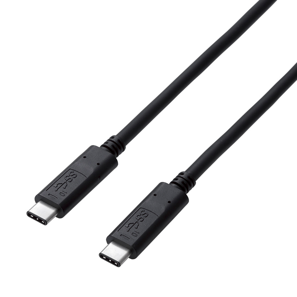 USB3.1ケーブル/Gen2/C-Cタイプ/認証品/USB Power Delivery対応/3A出力/1.0m/ブラック