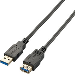 USB3.0延長ケーブル(A-A)/1.0m/ブラック
