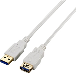 USB3.0延長ケーブル(A-A)/2.0m/ホワイト