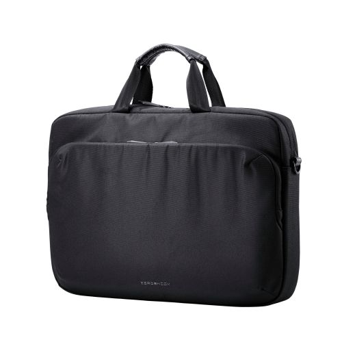 ブリーフバッグ/ZEROSHOCK/ポリエステル/15インチ/ブラック