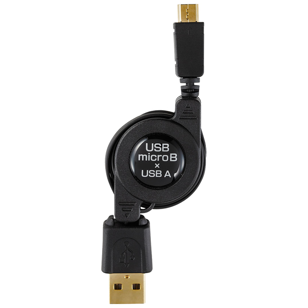 USB-USB micro巻取ケーブル