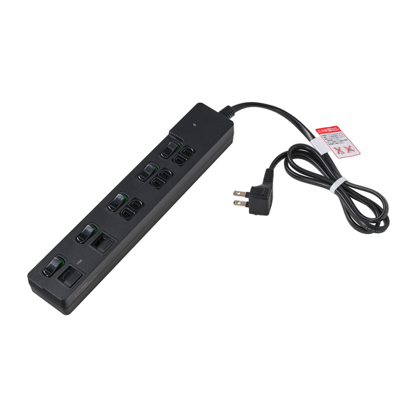 個別スイッチ付USBタップ 1m ブラック