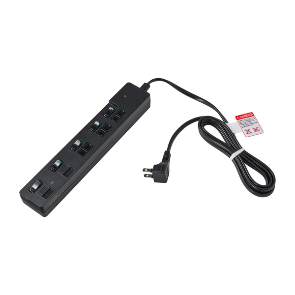 個別スイッチ付USBタップ 2m ブラック