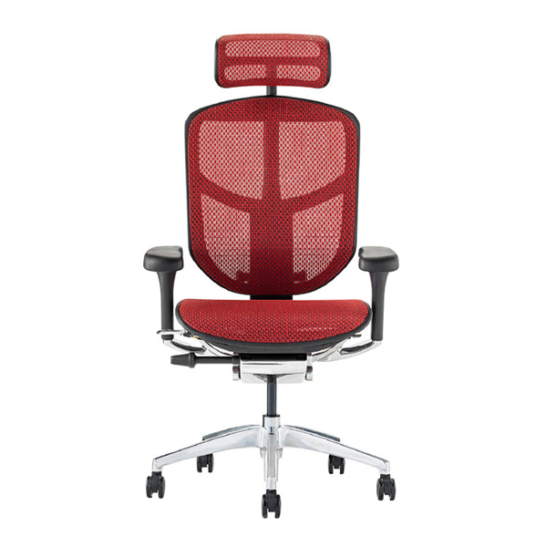 EJ2-HAM-BF-RD【PU】 エルゴヒューマン エンジョイⅡ ハイタイプ ブラックフレーム/レッド