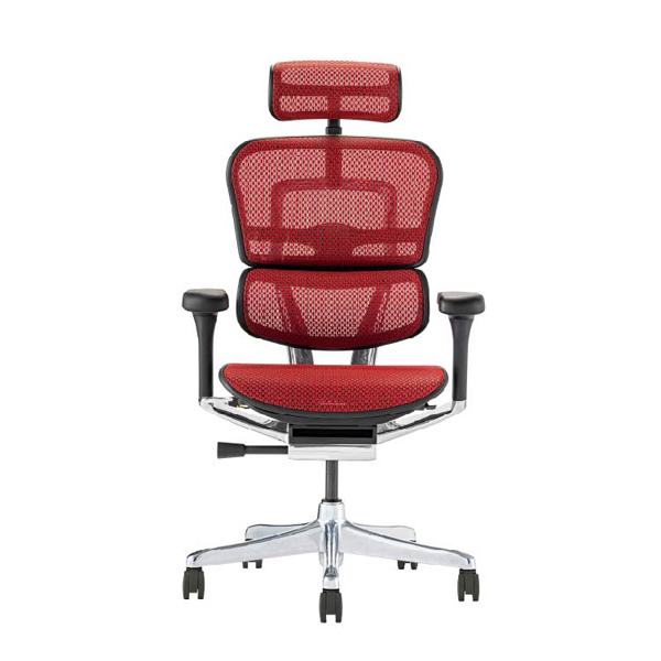 EHP2-HAM-DR-BF-RD【PU】新基盤 エルゴヒューマン プロII ハイタイプ 新基盤 ブラックフレーム/レッド